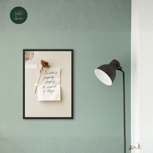 Simple Truth – Minimal Quote Wall Art