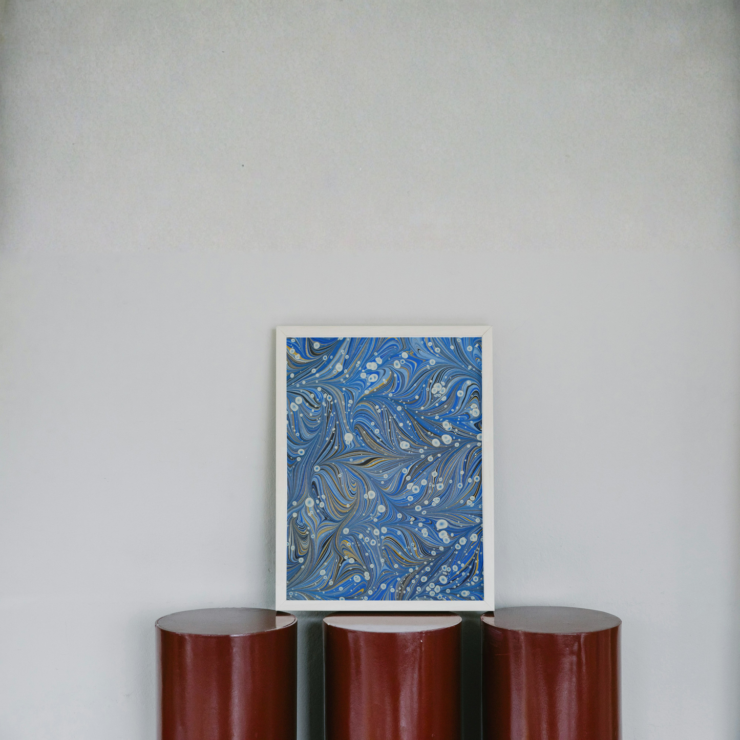 Azure Flow – Abstract Wall Art Frame