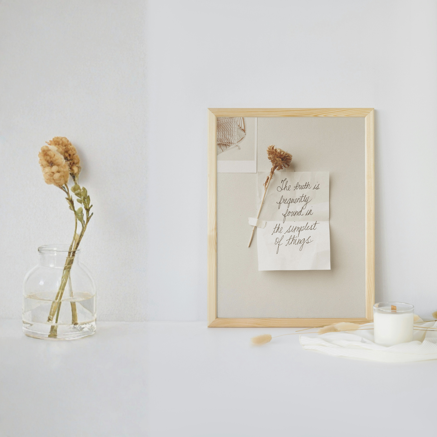 Simple Truth – Minimal Quote Wall Art