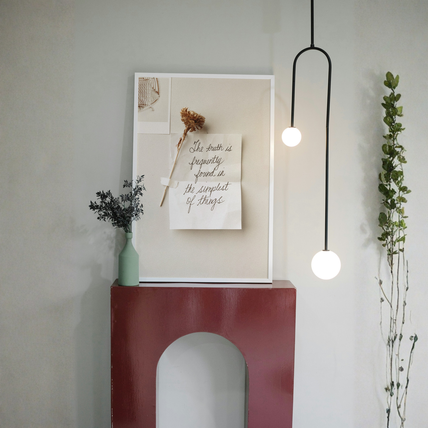 Simple Truth – Minimal Quote Wall Art